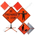 Roll Up Sign & Stand - Flag Attachment System Roll Up Sign